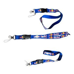 Red Bull Breakaway Lanyard Keychain ID Badge Holder Blue Neck Strap